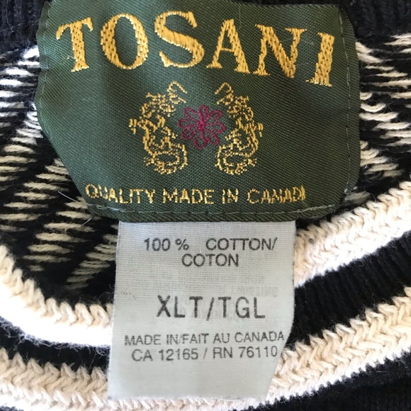 Vintage TOSANI Mens Sweater Coogi Style - Picture 5 of 17